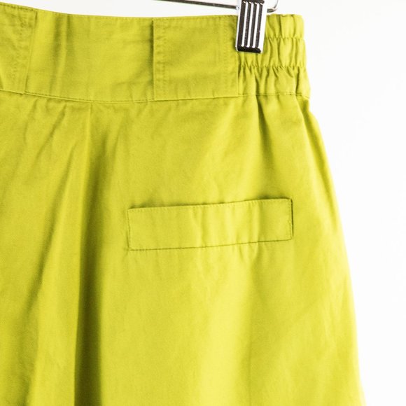 Alain Cannelle Vintage Lime Green Bermuda Culotte Shorts - Picture 5 of 9